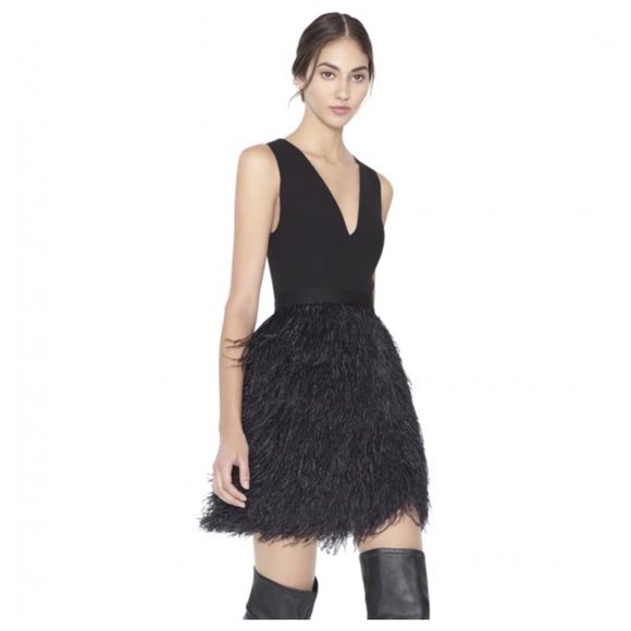 ALICE + OLIVIA Kiara Feather Dress - Picture 5 of 12